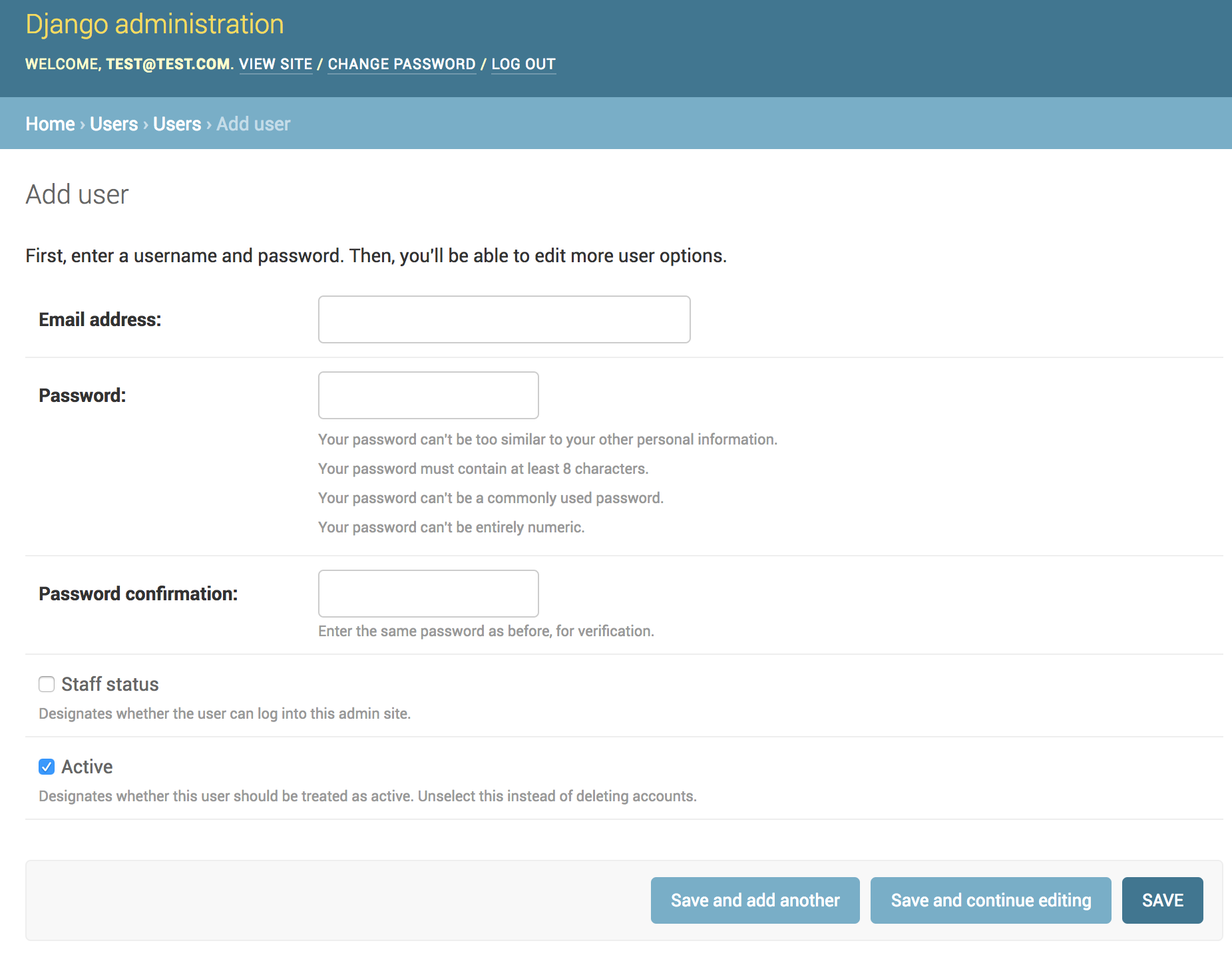 Custom User Django Blog Do Haynes